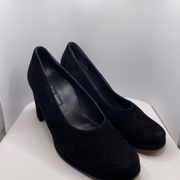 Paul Green Suede Block Heel Pumps - Picture 5 of 6